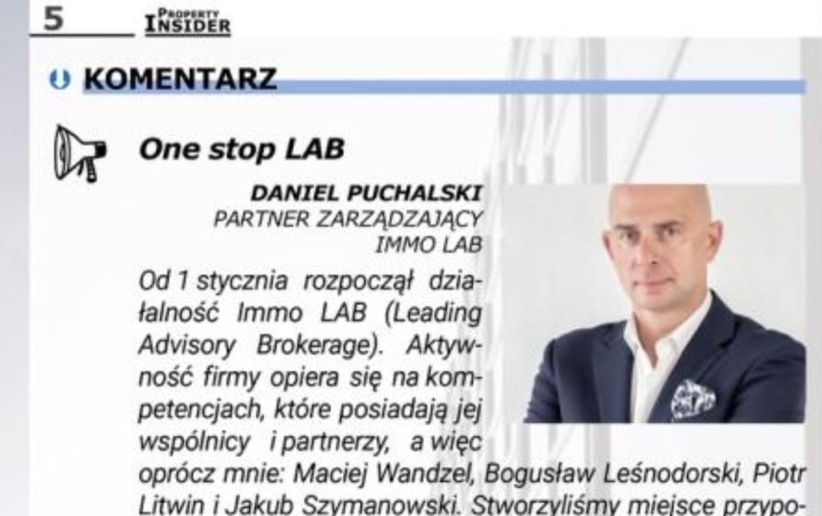 Komentarz: One stop LAB